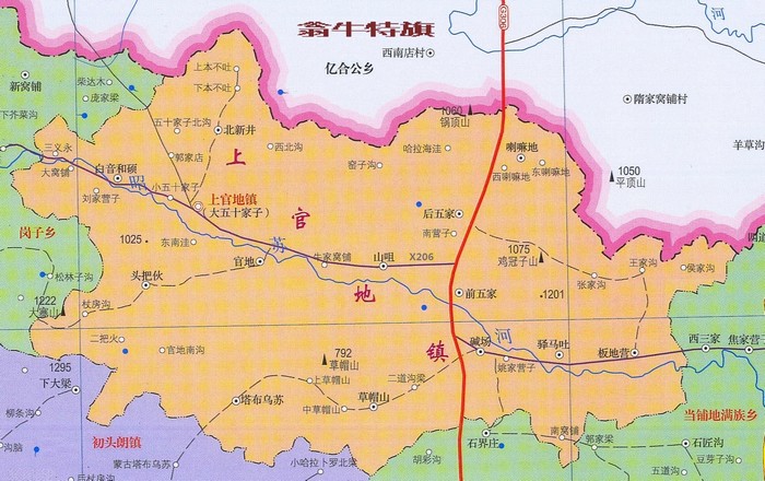 上官地（赤峰市）行政区划