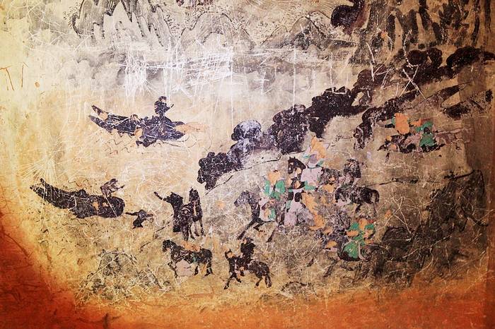 鄂托克阿尔寨石窟壁画