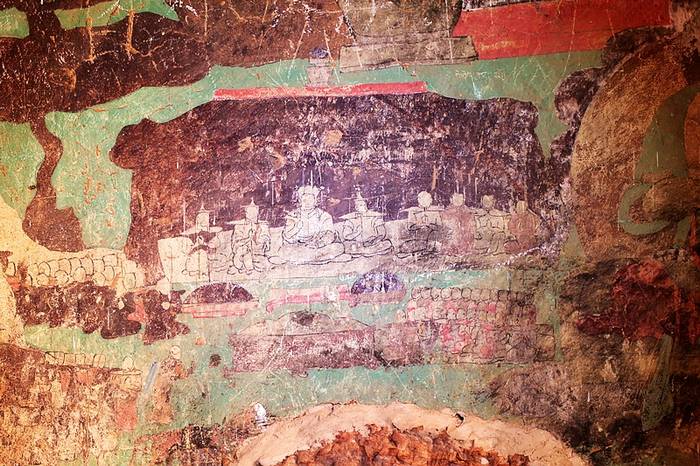 鄂托克阿尔寨石窟第31窟壁画