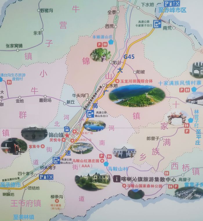 锦山镇旅游图